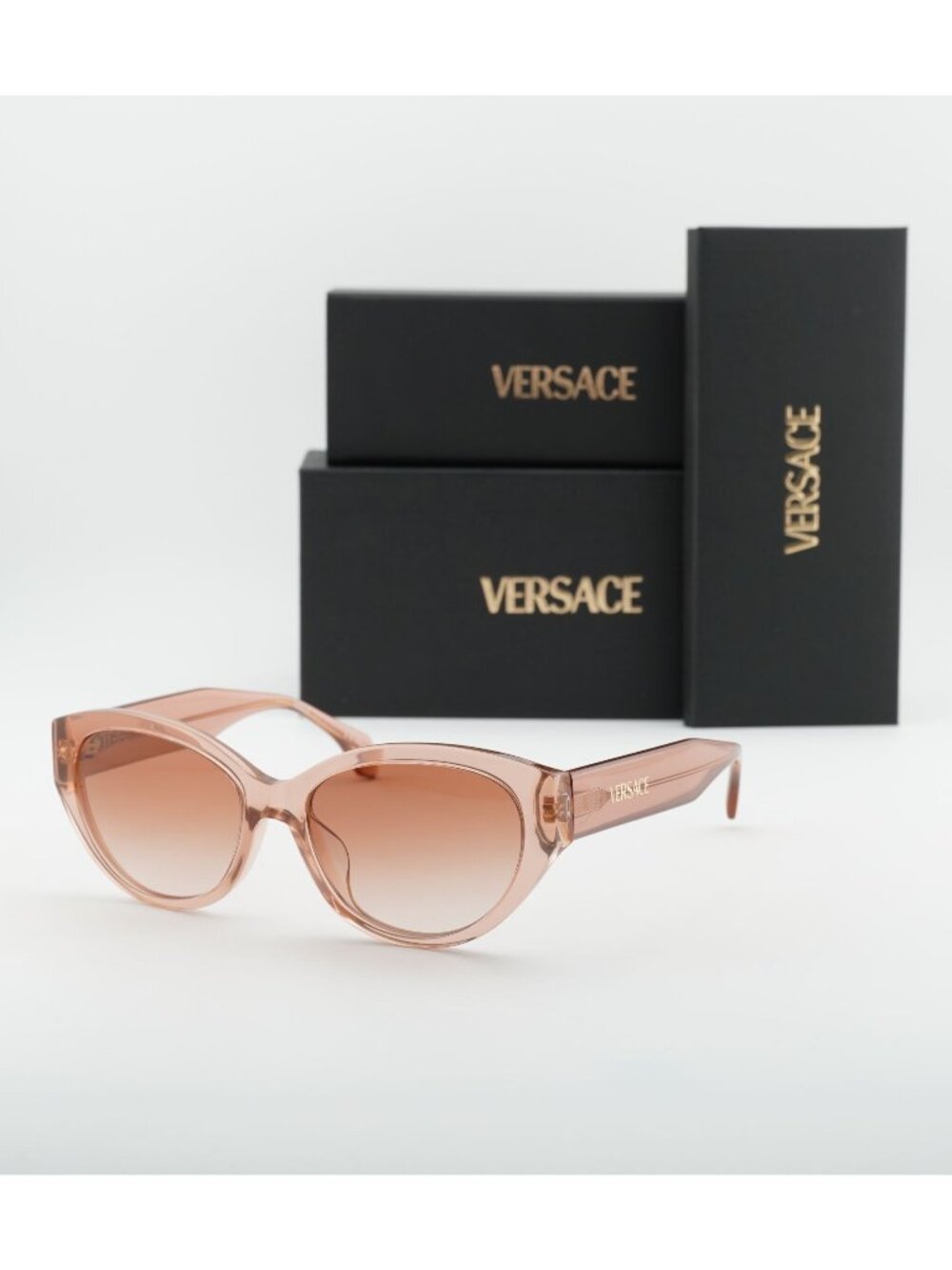 Versace VE4495D 543413 Cat Eye Sunglasses – Peach / Pink